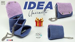 TUTORIAL PORTAFOGLIO ALLUNCINETTO FACILE  EASY CROCHET WALLET 🌻momiscrochet crochet tutorial [upl. by Oilerua397]