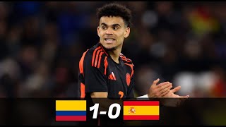 COLOMBIA vs ESPAÑA  1  0   GOLES y RESUMEN DEL PARTIDO  AMISTOSO INTERNACIONAL [upl. by Dat]