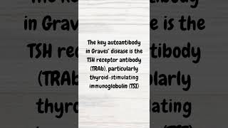 Main autoantibody in Graves’ disease  MRCP revision  shorts gravesdisease hyperthyroidism [upl. by Anytsirk]