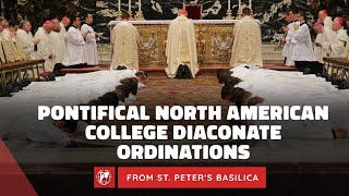 Pontifical North American College Diaconate Ordinations 2023  From the Vatican [upl. by Celestina]