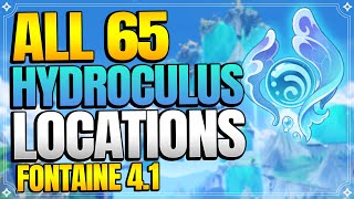 All 65 Hydroculus Locations in Fontaine 41  In Depth Follow Along Route 【Genshin Impact】 [upl. by Lau448]