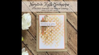 Stampin Up NEW Technique Very Versailles Card [upl. by Lahcym818]