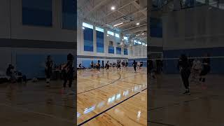 Sheianes Spike Secures A Point Against Duval Charter Girls Varsity Volleyball Match Championship [upl. by Llenil]