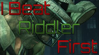 I Beat Riddler First In Batman Arkham City [upl. by Nibbor]