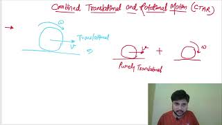 Combined translational and rotational motion  part 1 JEE  NEET  CLASS 11th  Pure rolling [upl. by Aihcela]