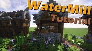 Realistic Medieval Watermill Tutorial  Minecraft 1121 [upl. by Ebag]