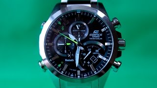 EDIFICE EQB500D1A  Обзор и настройка на русском  Купить со скидкой [upl. by Tharp301]