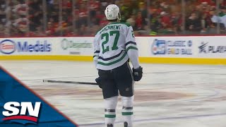 Mason Marchment Rifles Home The Penalty Shot To Give Stars The Lead vs Flames [upl. by Tterrag445]