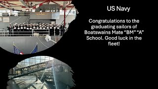 US Navy A School Great Lakes Boatswains Mates Graduation [upl. by Artimed]