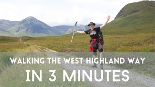 Solo Camping The West Highland Way in 3 Minutes [upl. by Adnorrehs780]