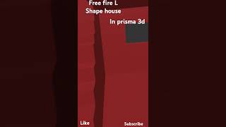 freefire shortLshape househow to modelingcreate ff all house Use prisma 3d and create animation [upl. by Tuorah]