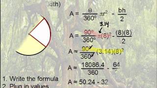 Geometry  Area of Segments [upl. by Seuguh]