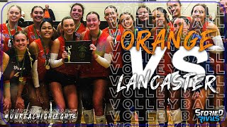 HIGH SCHOOL VOLLEYBALL  Olentangy Orange vs Lancaster  HIGHLIGHT [upl. by Atahs]