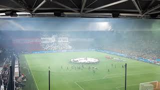 Champions Leaguehymne in De Kuip Sfeeractie en Super Feyenoord bij Feyenoord  Celtic [upl. by Saxet847]