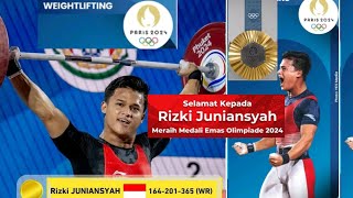 Profil Rizki Juniansyah Atlet Angkat Besi Olimpiade Paris 2024 [upl. by Lidia831]