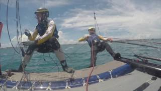 FOILING GYBE ULYSSE NARDIN TEAMGBNACRA Nacra 20 [upl. by Silyhp147]