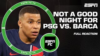 FULL REACTION to PSG vs Barcelona 👀 NOT A GOOD NIGHT FOR PSG 😳  Julien Laurens  ESPN FC [upl. by Ahsinid]