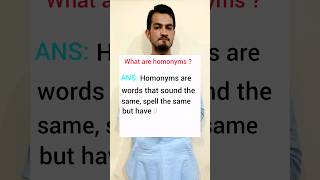 Homonyms with examples youtubeshorts advancedenglishlearning englishlanguage learnadvancedenglis [upl. by Ronica]