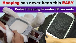 Echidna Hooping Station Easy to Use Embroidery Hooping Aid  System [upl. by Esyak]