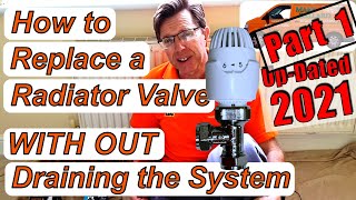 Replace Radiator Valve In Depth Detailed Instruction with Out Draining the System Part 2 [upl. by Anailuj]