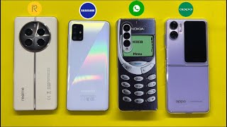 Incoming call Samsung Galaxy  Realme  Oppo Flip  SkyPhone  Fake call  Comera  Google Meet [upl. by Hoffarth]