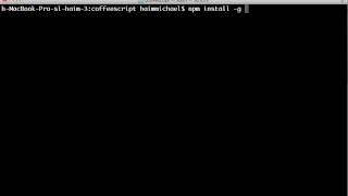 Installing CoffeeScript [upl. by Nacim]