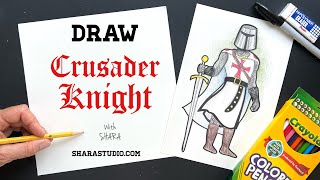 How to draw a crusader night [upl. by Adnama]