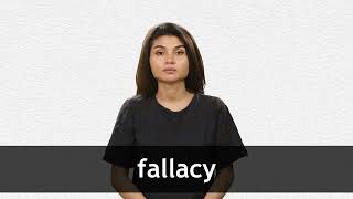 How to pronounce FALLACY in American English [upl. by Yoho451]