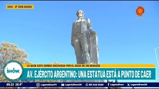 Estatua a punto de caer en barrio Don Bosco [upl. by Rosita]