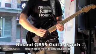 Roland GR55 Guitar Synth  Live at Big Music [upl. by Guillema31]