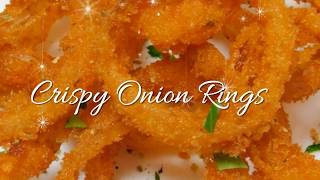 Easy Onion Rings Recipe Without Egg [upl. by Akinhoj]