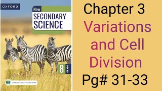 Variations and Cell Division chapter 3 class 8 secondary Science pg 3133 [upl. by Locin]