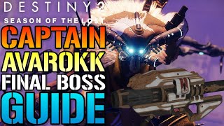 Destiny 2 Grasp Of Avarice EASY quotCaptain Avarokkquot FINAL BOSS FIGHT Dungeon Guide [upl. by Notse]