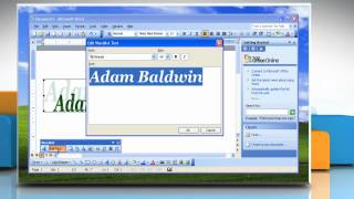 Microsoft® Word 2003 Edit a WordArt Object on Windows® XP [upl. by Artimas394]