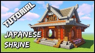 How To Build A Japanese Shrine  Minecraft Tutorial [upl. by Illah]