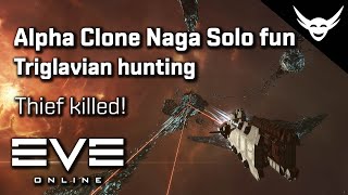 EVE Online  Naga solo Triglav hunting with Thieves [upl. by Agneta]