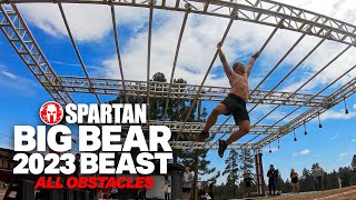 SPARTAN RACE BIG BEAR BEAST 2023  ALL OBSTACLES [upl. by Audras]