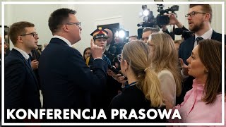 Konferencja prasowa marszałka Sejmu Szymona Hołowni [upl. by Miru]