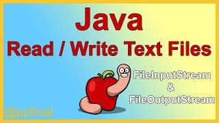 Read and Write a Text File in Java  FileInputStream FileOutputStream  APPFICIAL [upl. by Akkeber922]