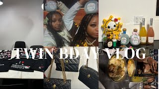 Vlog  Twin Birthday  We Decorated Ksubi Bags [upl. by Ynnij845]