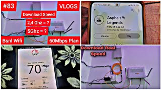 24Ghz vs 5Ghz Wifi Speed Test  Double Band  Bsnl Fiber Installation  Bsnl Ftth Village Explorer [upl. by Kirsten]