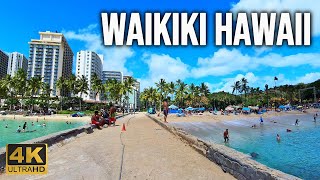 4K Waikiki in Honolulu Oahu Hawaii  July 2024 [upl. by Gelman713]