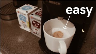 How to make a Cappuccino with Tassimo Suny coffee machine  Costa [upl. by Petras]