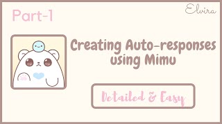 How to create Autoresponses│Mimu Bot│Part1 Basics│Join our DISCORD│Elvira [upl. by Kcirdot]