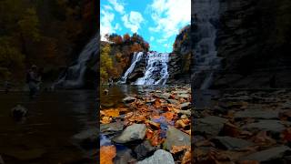 Ithaca Falls  Ithaca NY 🍂 waterfalls hiking vlogs [upl. by Aire237]