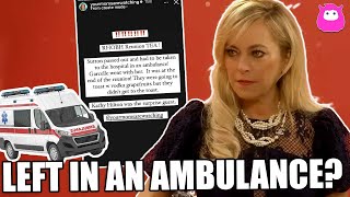 RHOBH rumor Sutton Stracke leaves Season 13 reunion in an ambulance — Here’s what we know [upl. by Aicenert]