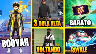 HYPADO ESTILO TECH PASSE BARATO 3 GOLA ALTA EVENTO BOOYAH NOVIDADES FREE FIRE CALENDARIO FF [upl. by Rory]