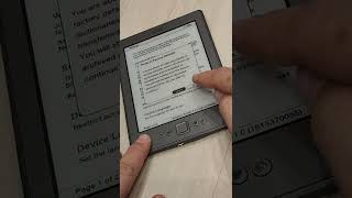 amazon kindle 4 D01100 factory reset [upl. by Aenat791]