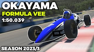 iRacing Okayama Formula Vee  Guide Lap  Hot Lap  Setup  blap file  150039 [upl. by Ennylyak]