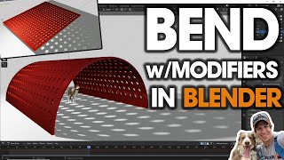 Creating a Bent Perforated Metal Sheet in Blender Modifier Tutorial [upl. by Chesna263]